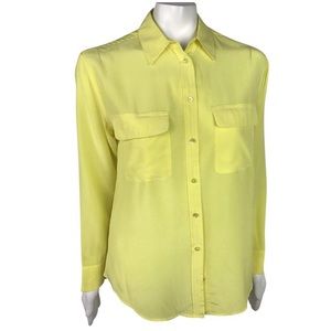 Equipment Femme Silk Button Up Top